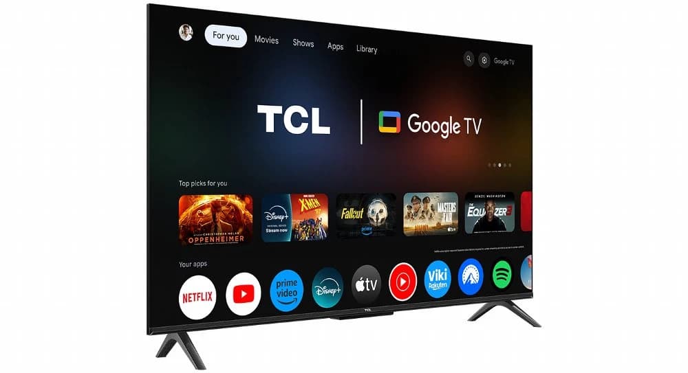 TCL 55P6K 55" | 4K UHD Smart TV | Google TV | HDR10 | Zwart - foto 5