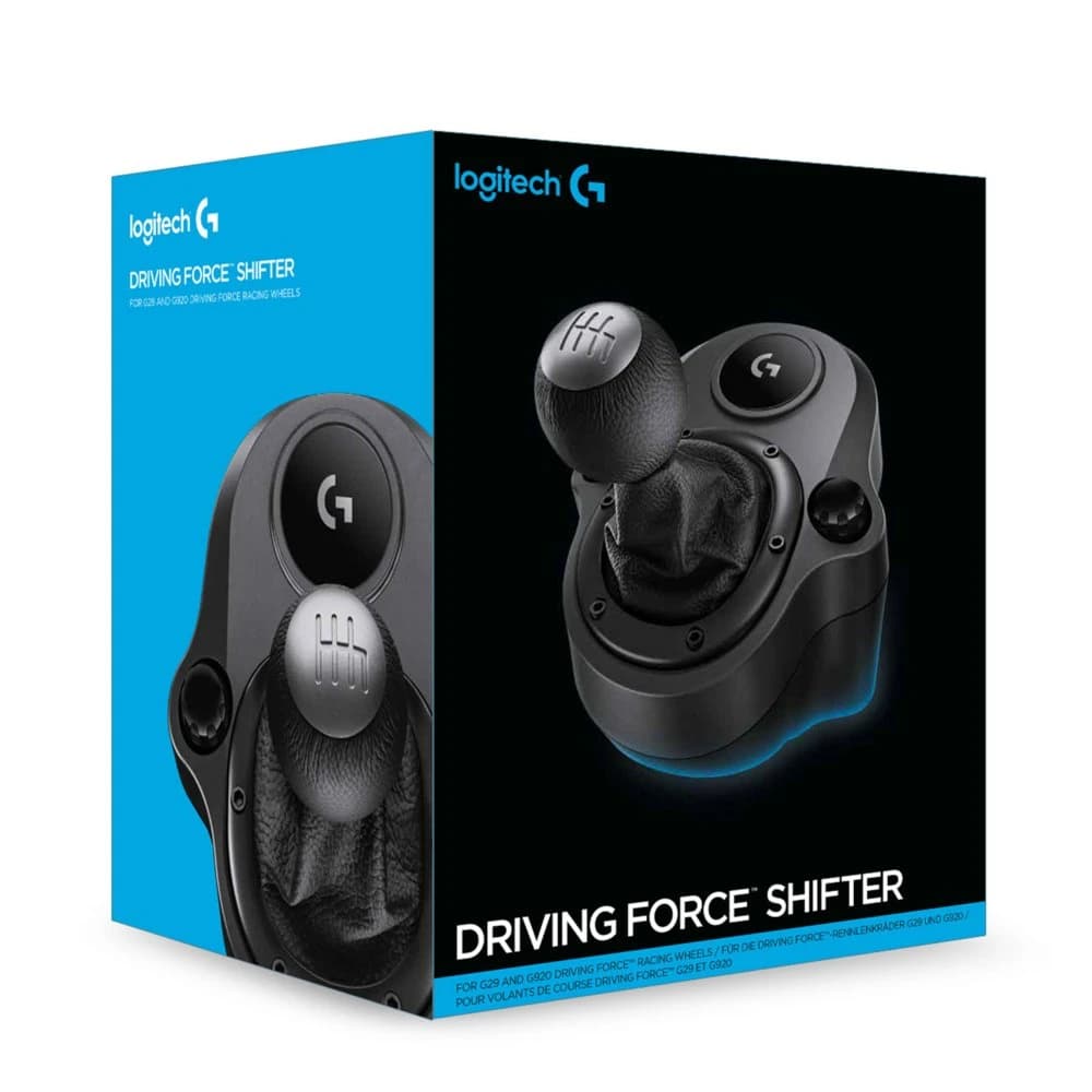 Logitech G Driving Force Shifter close-up van pookknop