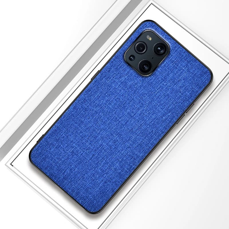Telefoonhoesje met canvas patroon voor OPPO Reno4