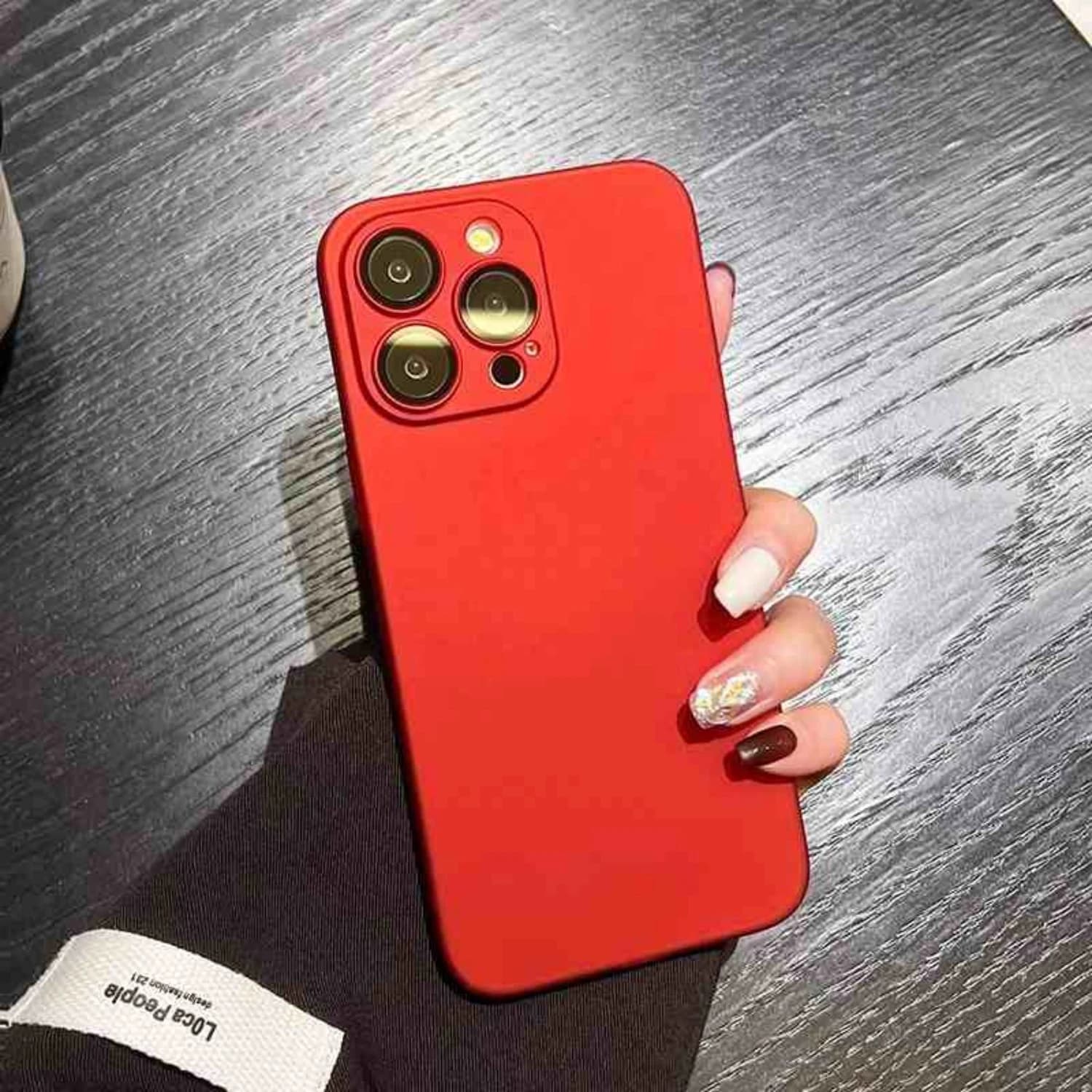 Ultradunne matte telefoonhoes met valbescherming