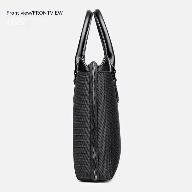 Office handbag portable briefcase file bag blauw
