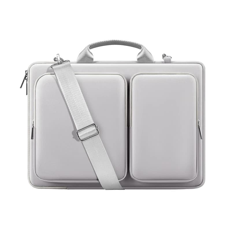 Laptoptas lichtgrijs voor 14 inch laptop