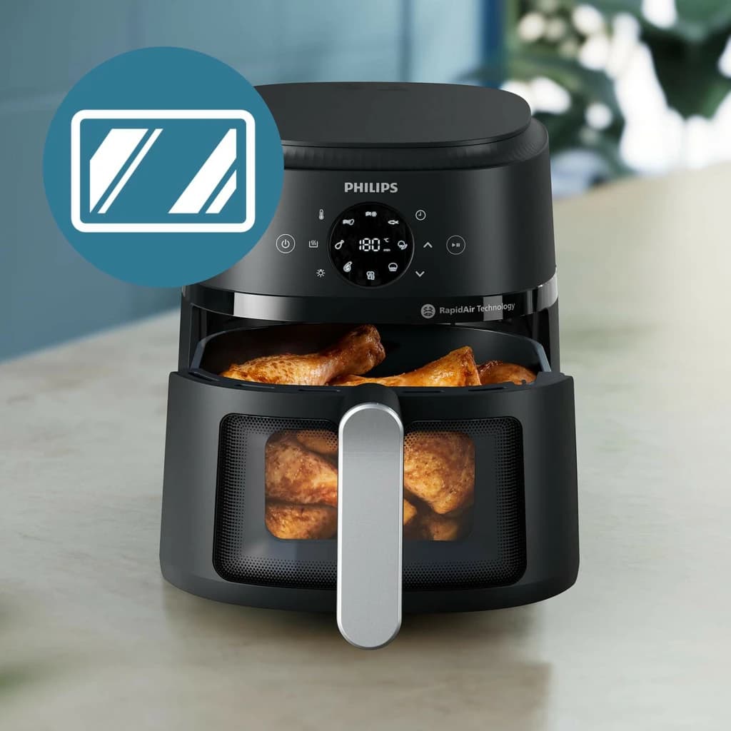 Philips NA221/00 Airfryer 4.2L 1500W Zwart/Zilver - foto 9