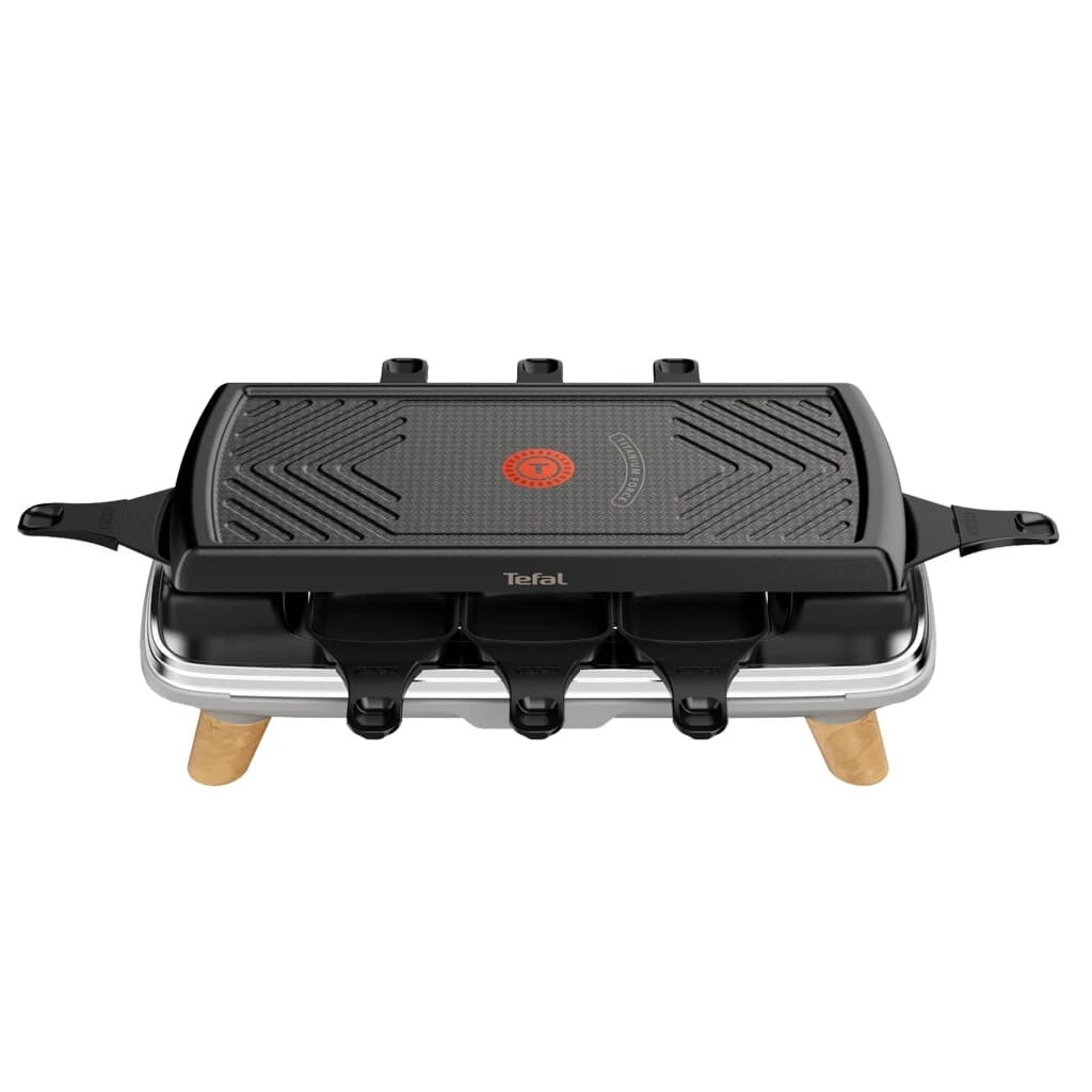 Tefal RE610D 3in1 8-Persoons Raclette Zwart/RVS/Hout - foto 4
