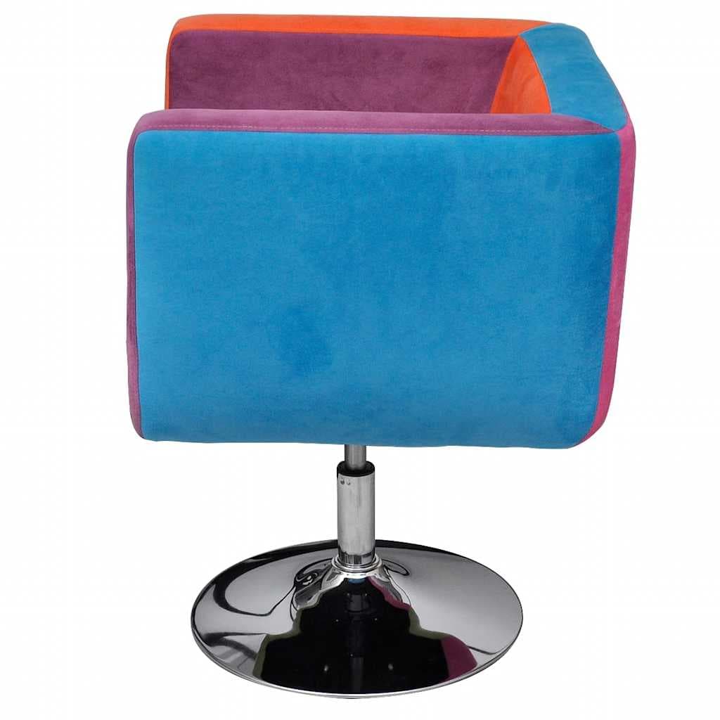 vidaXL Stoel patchwork motief kubus - foto 3
