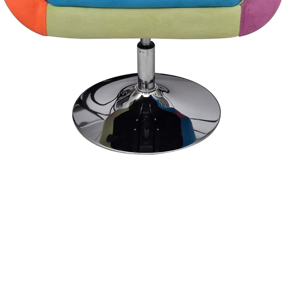 vidaXL Stoel patchwork motief kubus - foto 5