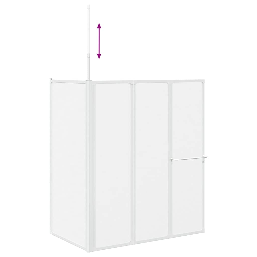 vidaXL Badwand -vormig 4 panelen inklapbaar - foto 10