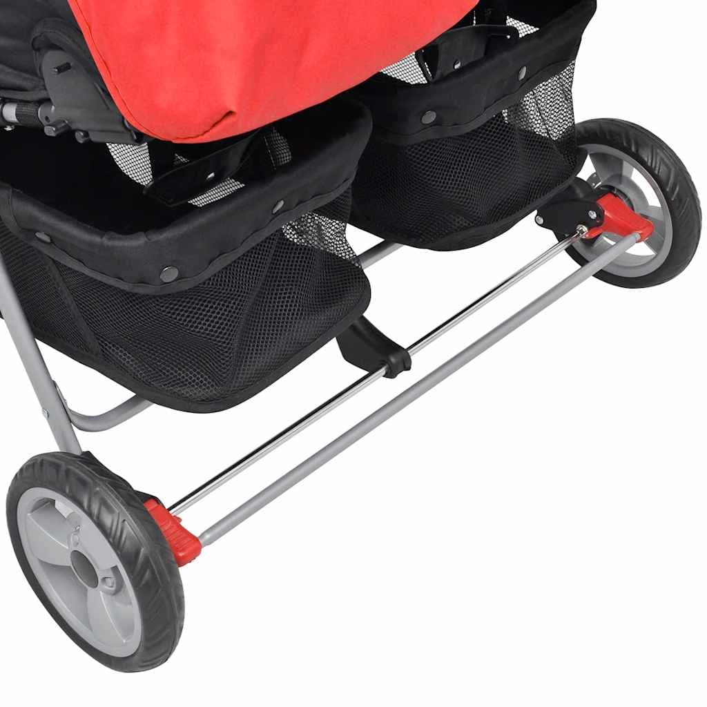 vidaXL Tweelingwagen staal - foto 10