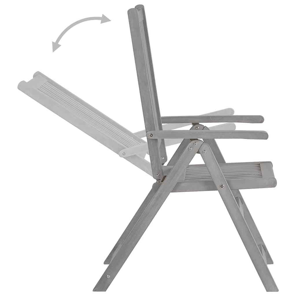 vidaXL Verstelbare klapstoelen, 2 stuks, , - foto 6