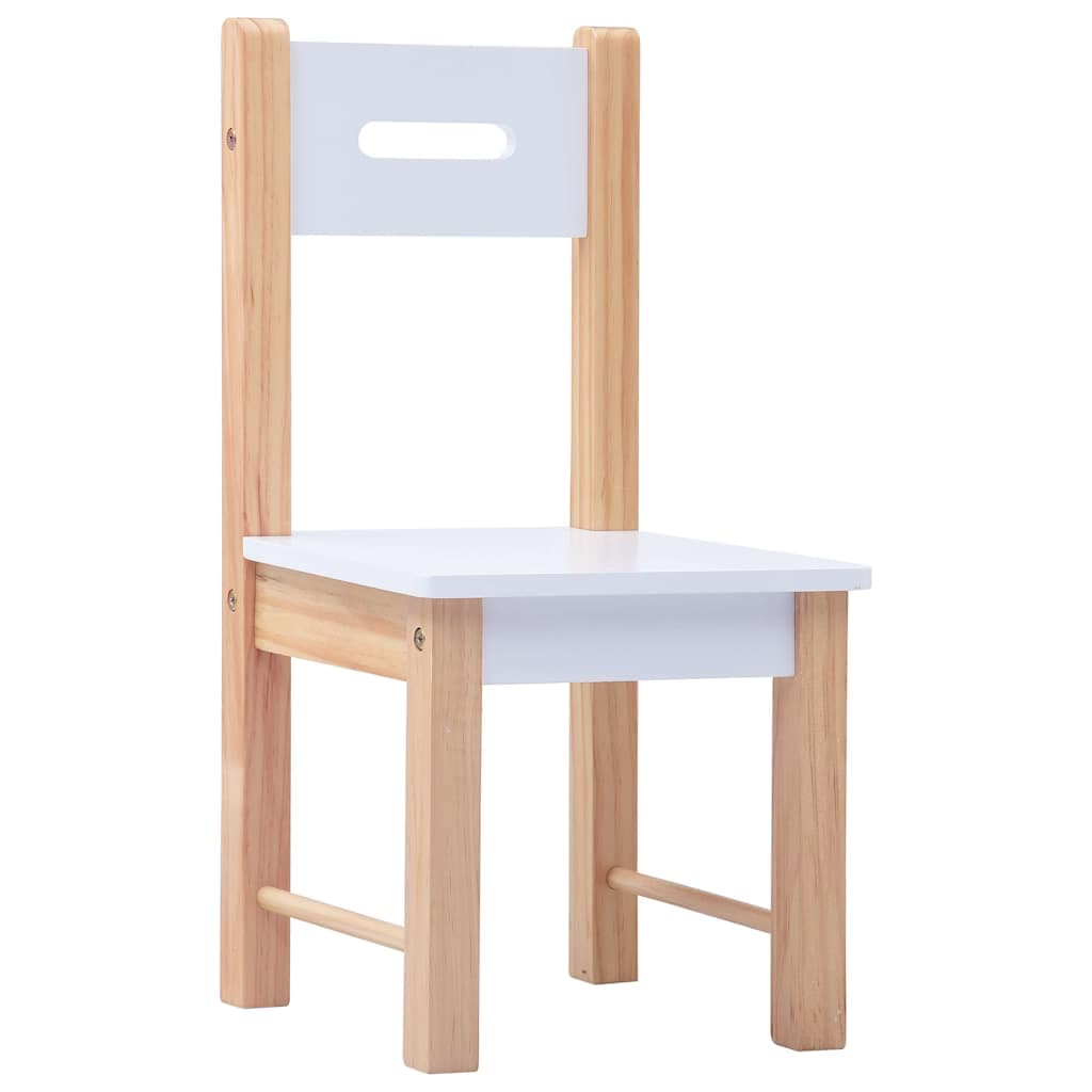 vidaXL 3-delige Kindertafel- stoelenset krijtbord - foto 12