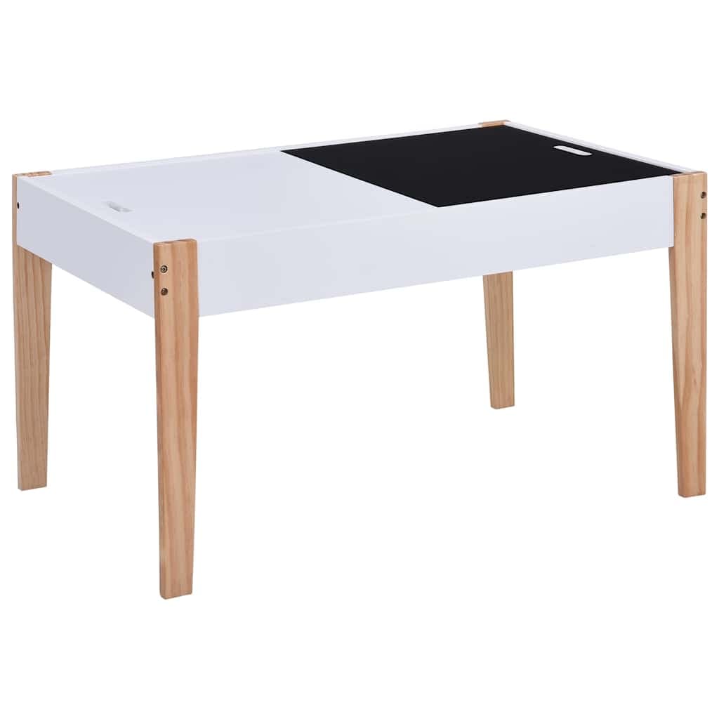 vidaXL 3-delige Kindertafel- stoelenset krijtbord - foto 4