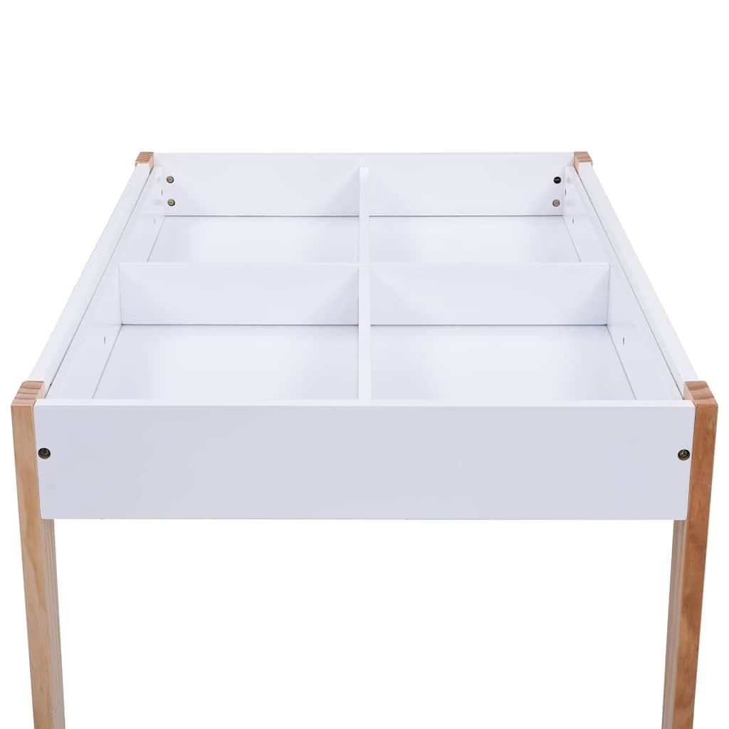 vidaXL 3-delige Kindertafel- stoelenset krijtbord - foto 9