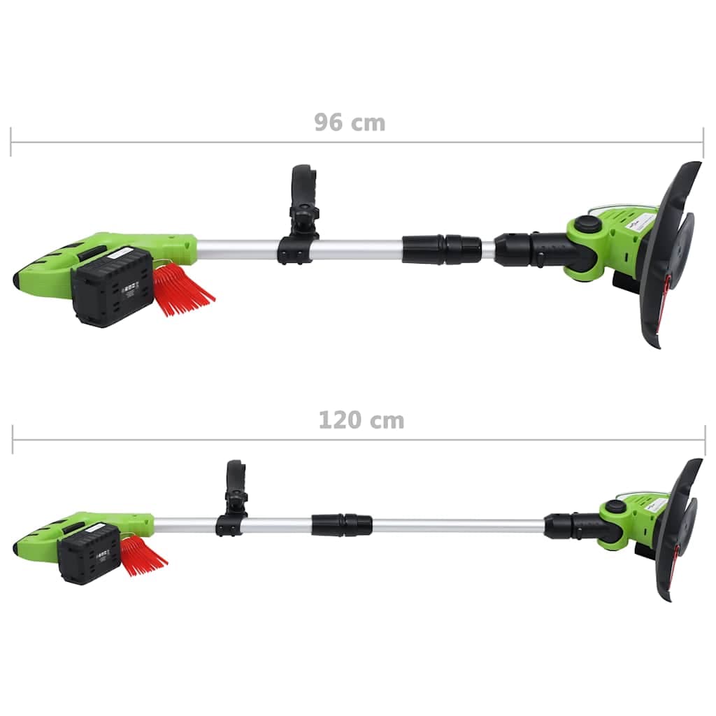 vidaXL Accugrastrimmer accu 20 V 1500 mAh Li-ion - foto 10