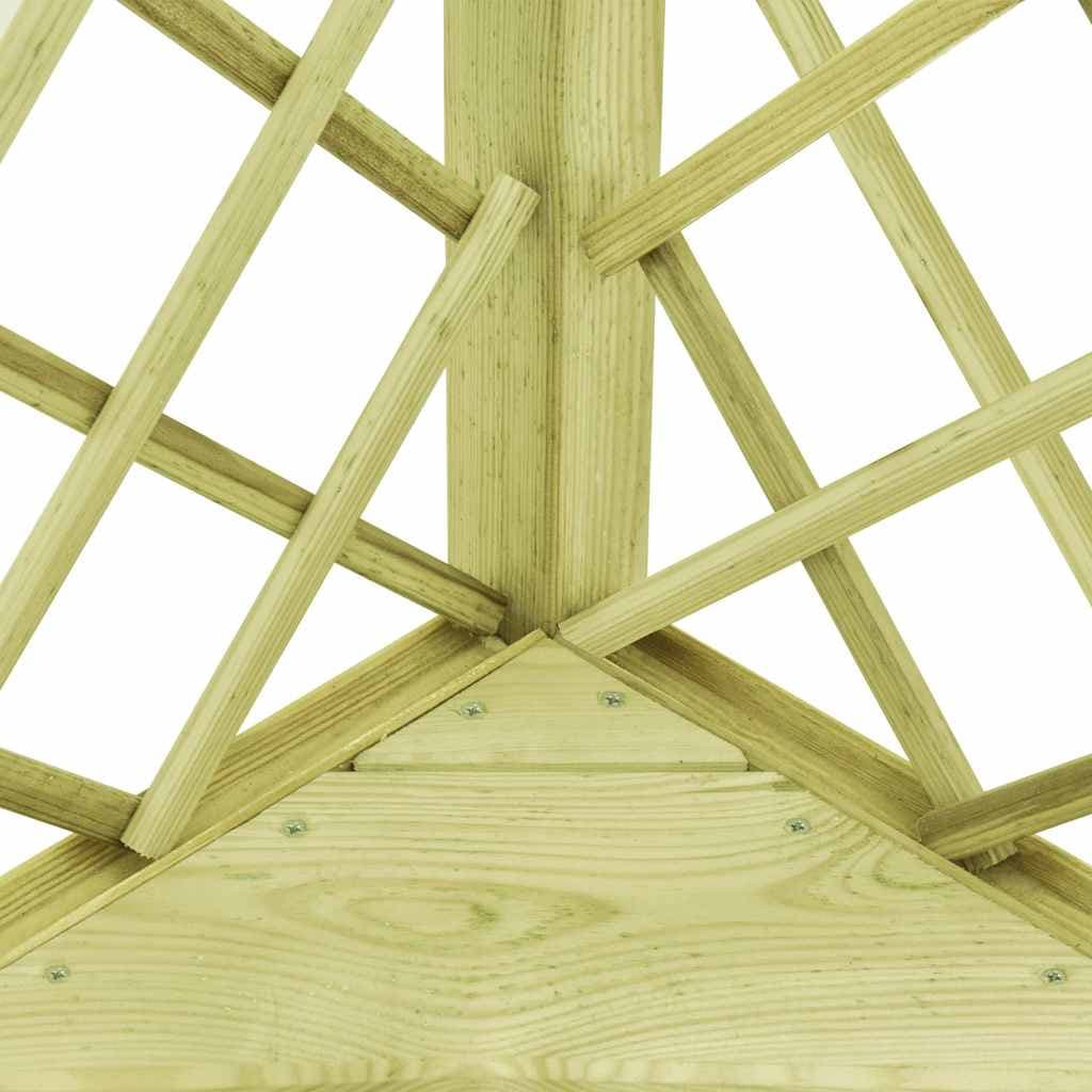 vidaXL Hoekpergola zitting geïmpregneerd grenenhout - foto 4