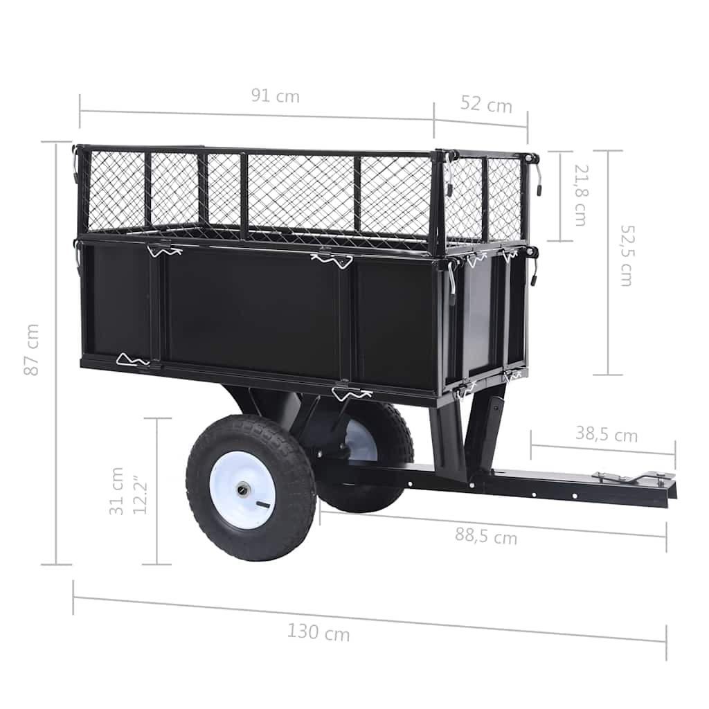 vidaXL Kiepwagen zitmaaiers 150 kg - foto 10