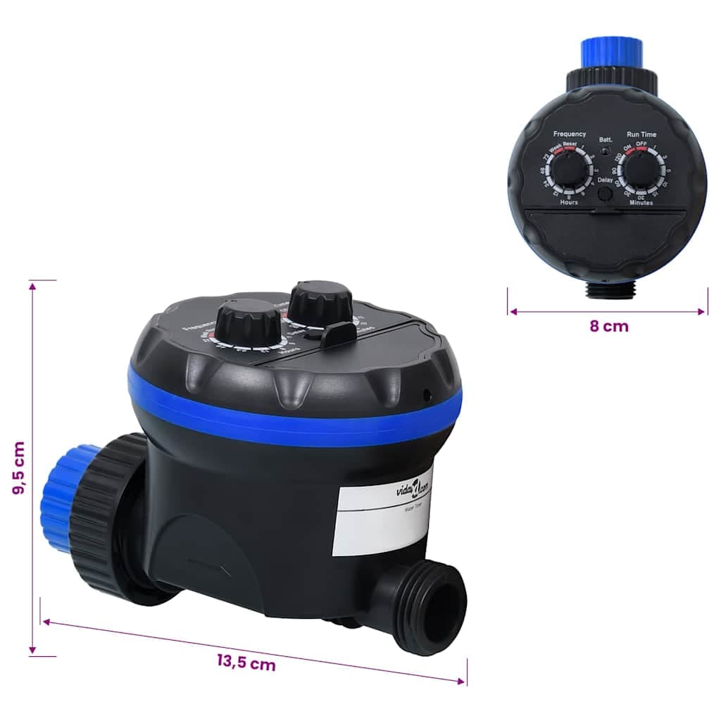 vidaXL Watertimer enkele uitgang kogelkranen - foto 6