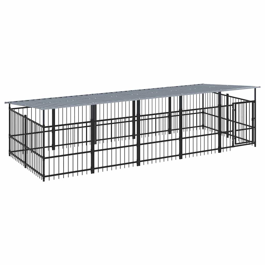 vidaXL Hondenkennel dak 9,38 ² - foto 2