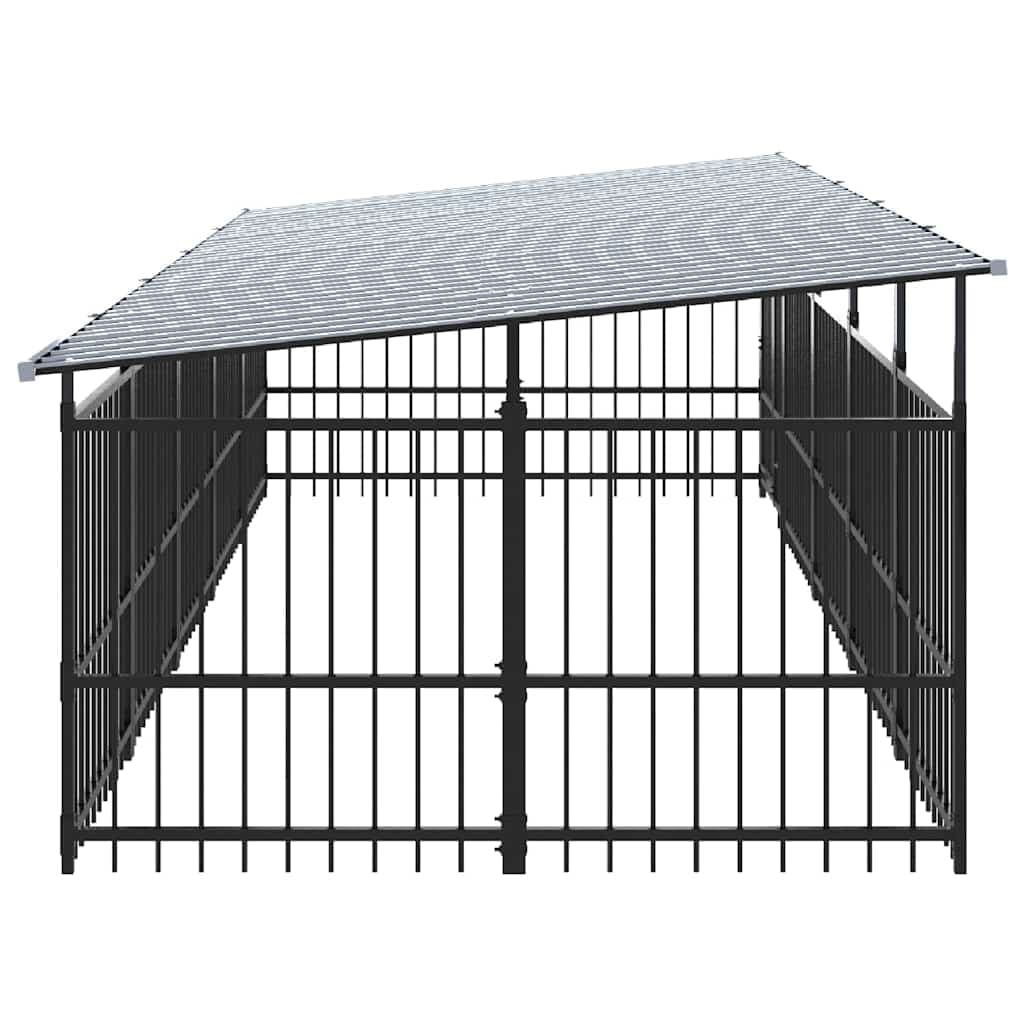 vidaXL Hondenkennel dak 9,38 ² - foto 4