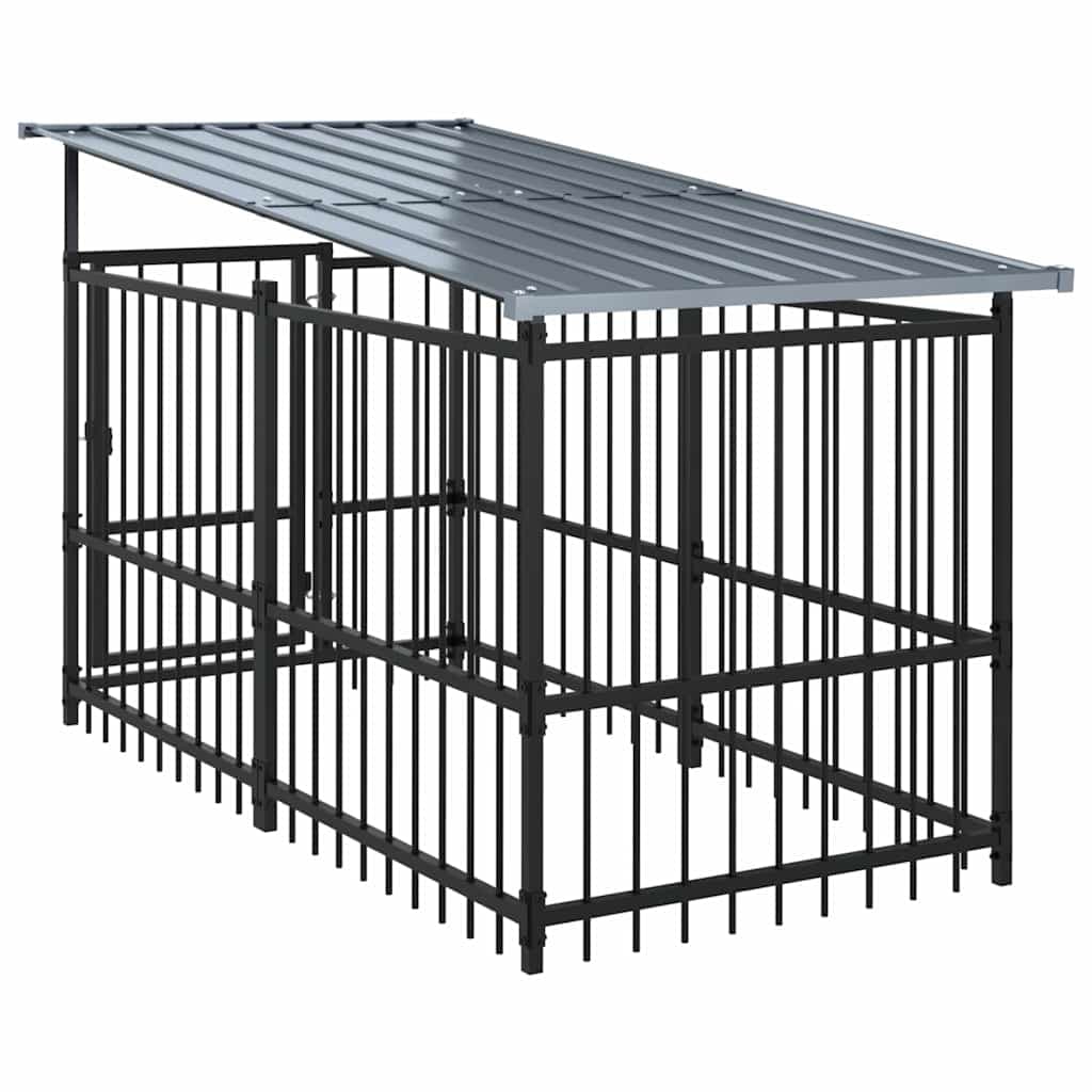vidaXL Hondenkennel dak 9,38 ² - foto 5