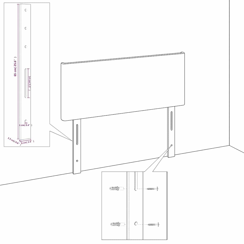 vidaXL Hoofdbord cappuccino 144x5x118/ - foto 5