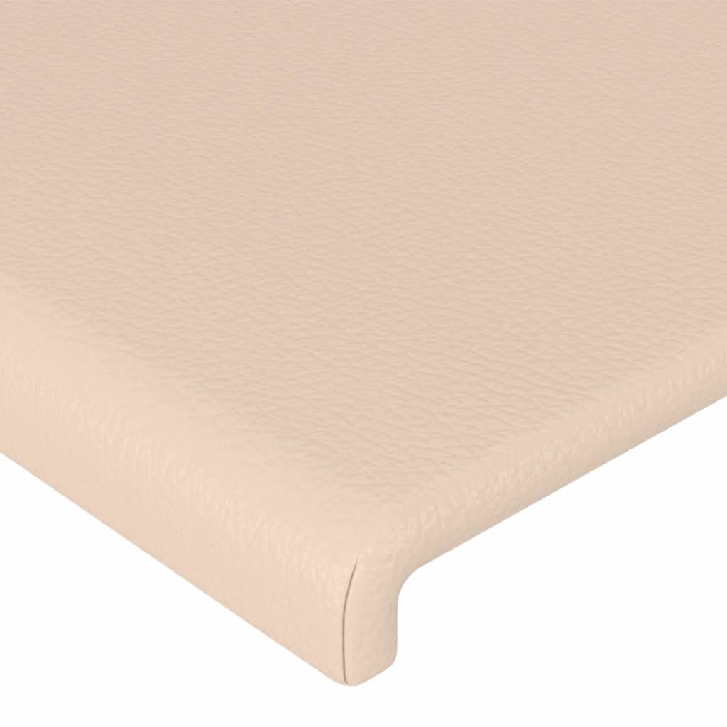 vidaXL Hoofdbord randen 203x23x118/ cappuccinokleur - foto 5
