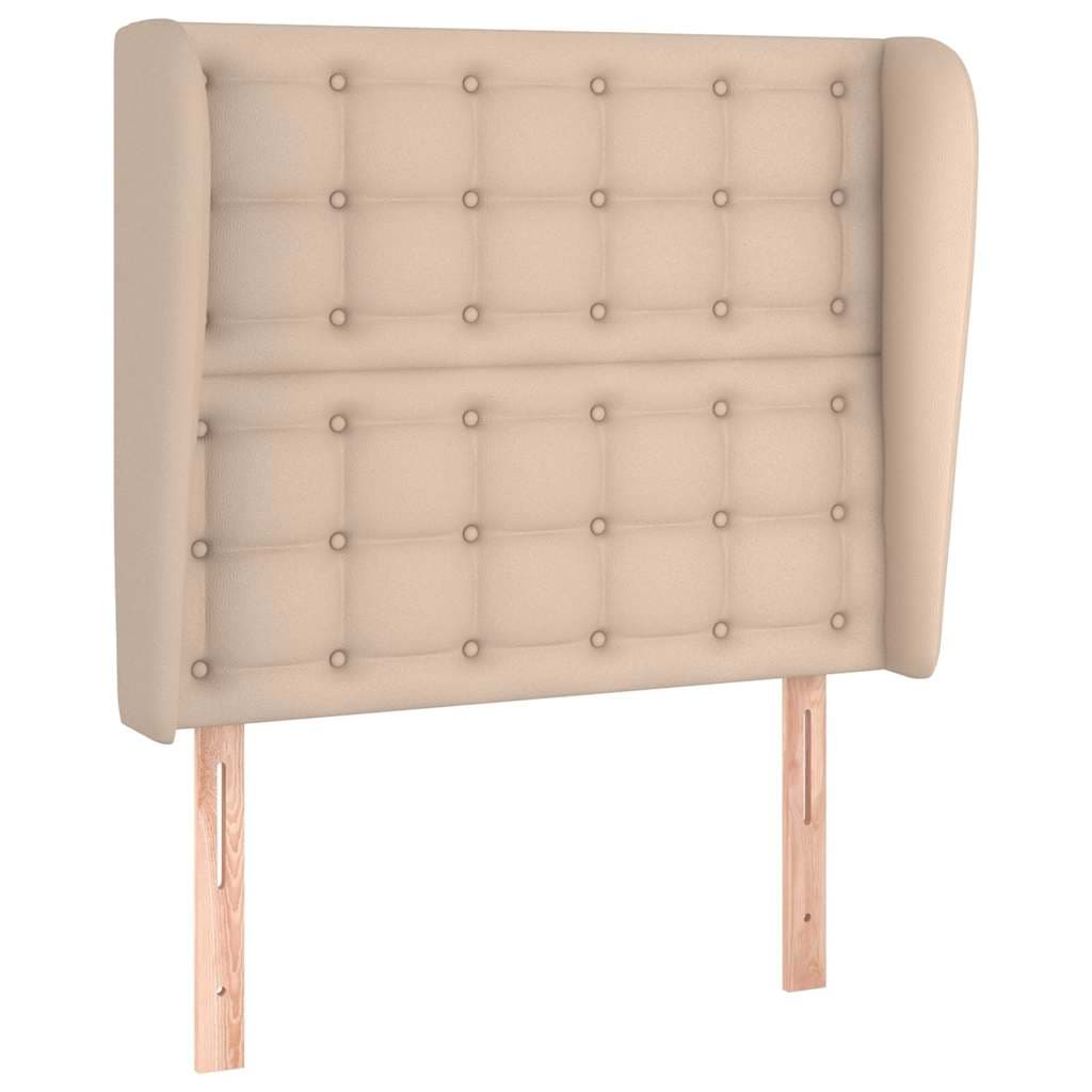 vidaXL Hoofdbord randen 93x23x118/ cappuccinokleur - foto 2