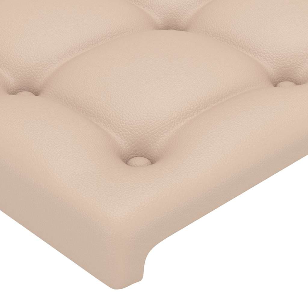 vidaXL Hoofdbord randen 93x16x118/ cappuccinokleur - foto 5
