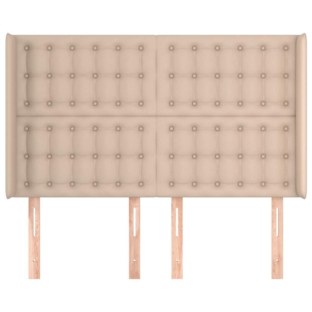 vidaXL Hoofdbord randen 147x16x118/ cappuccinokleur - foto 3