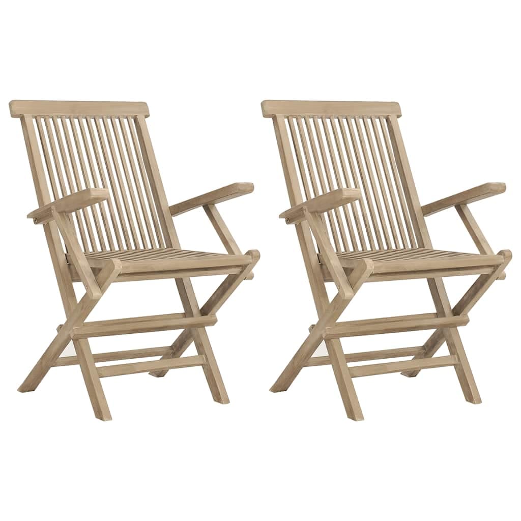 vidaXL Opklapbare stoelen, 2 stuks, , , - foto 2