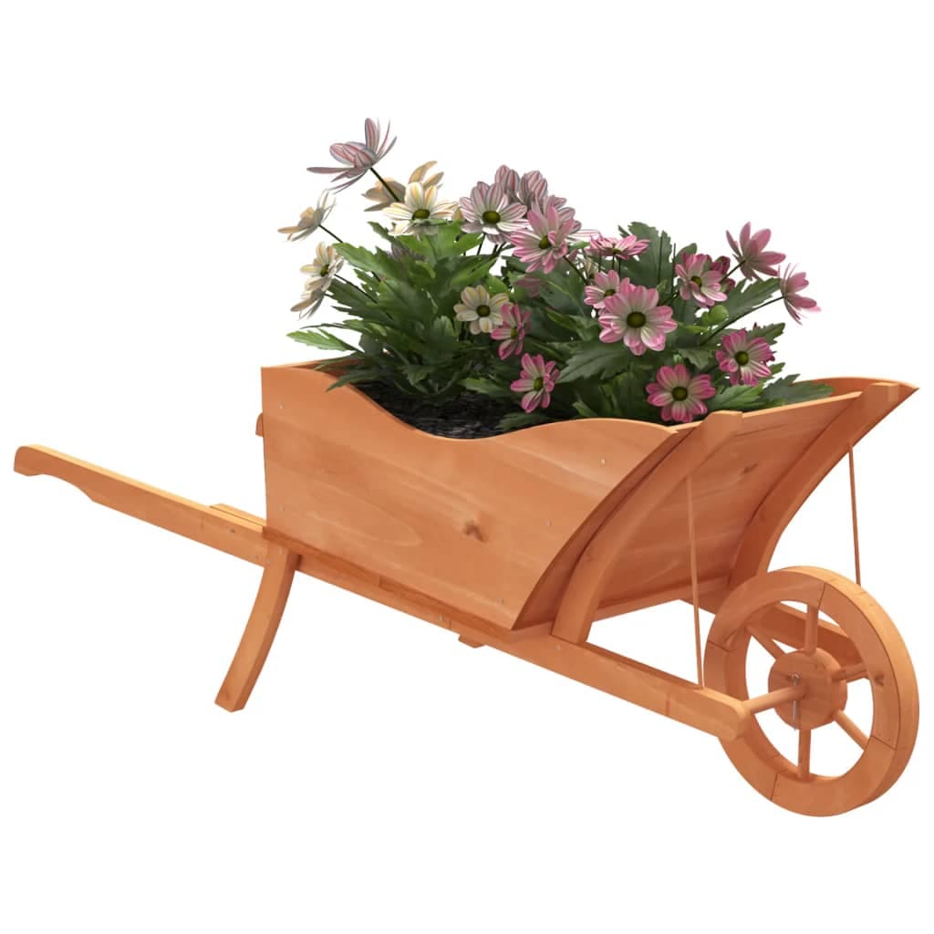 vidaXL Plantenbak kruiwagen vurenhout - foto 3