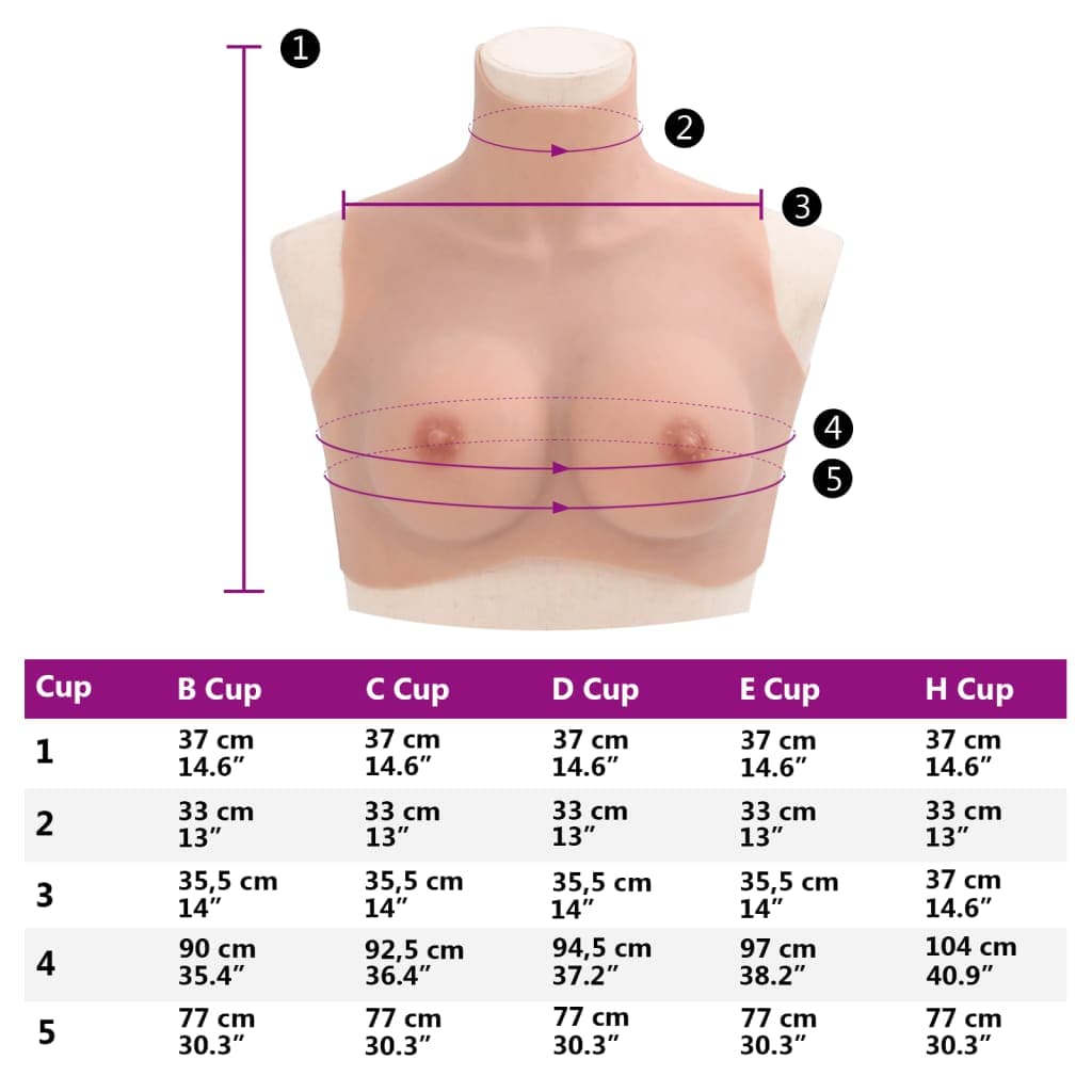 vidaXL Borstprothese C-cup silicone - foto 9