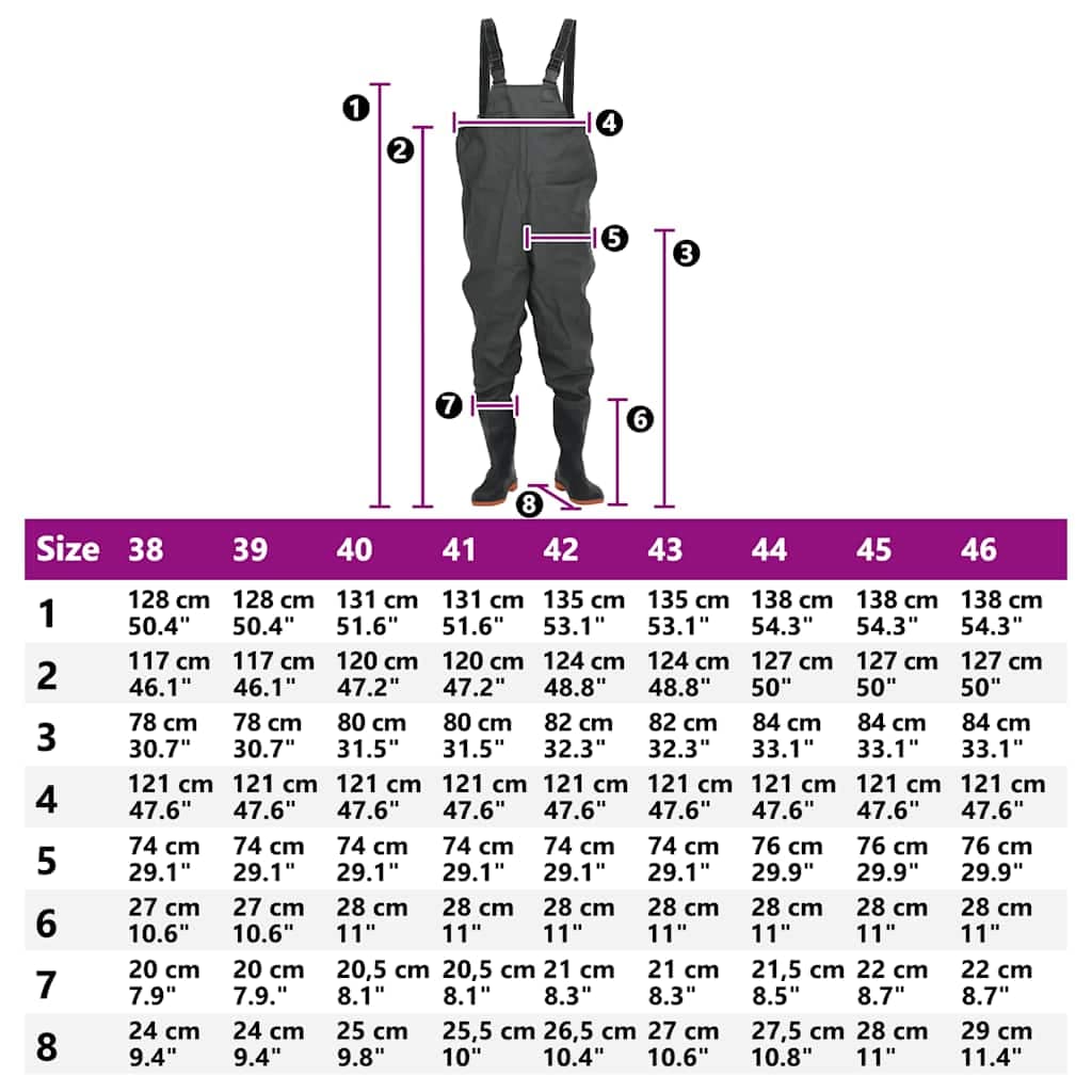 vidaXL Waadpak laarzen maat 39 - foto 8