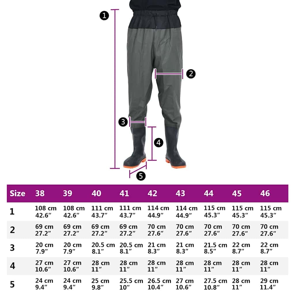 vidaXL Waadpak laarzen maat 45 - foto 7