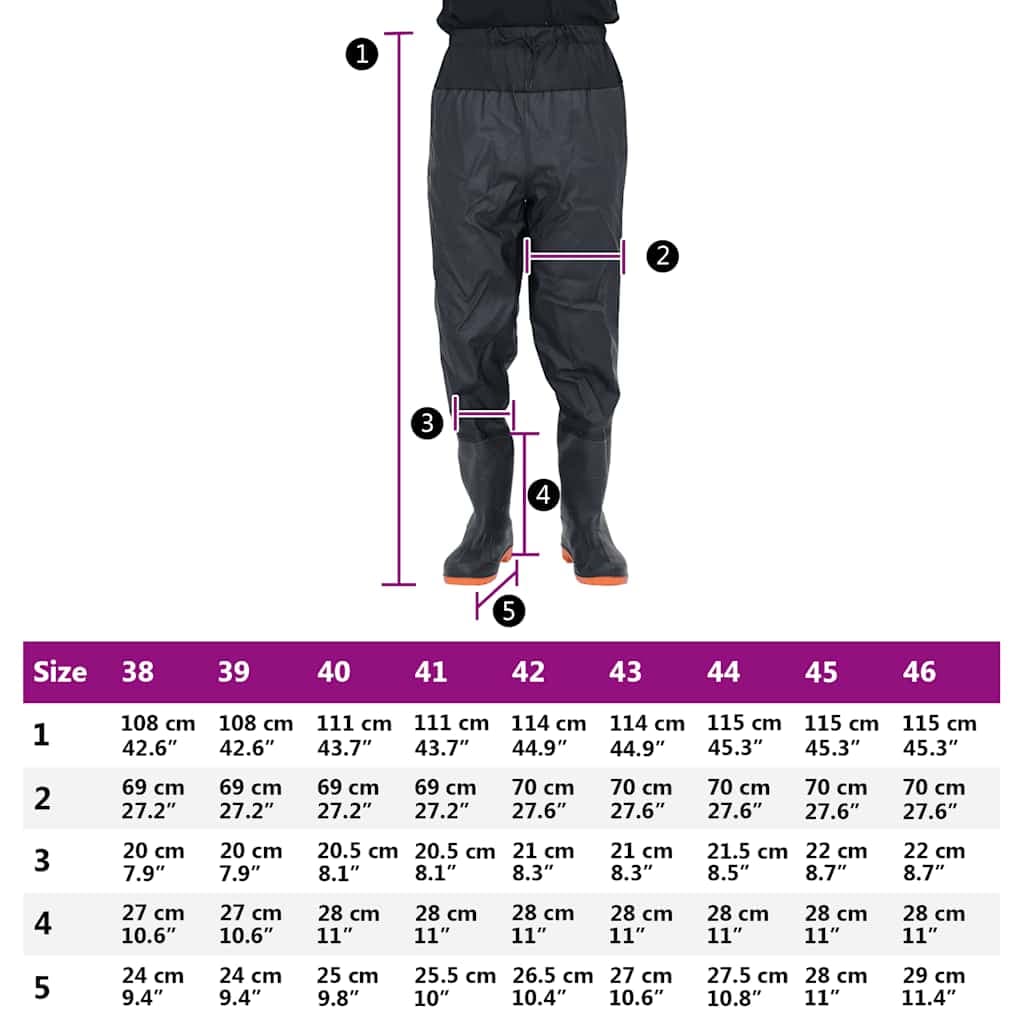 vidaXL Waadpak laarzen maat 44 - foto 7