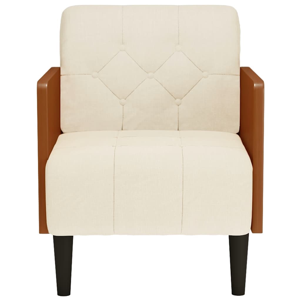 vidaXL Fauteuil armleuningen Linnen - foto 3