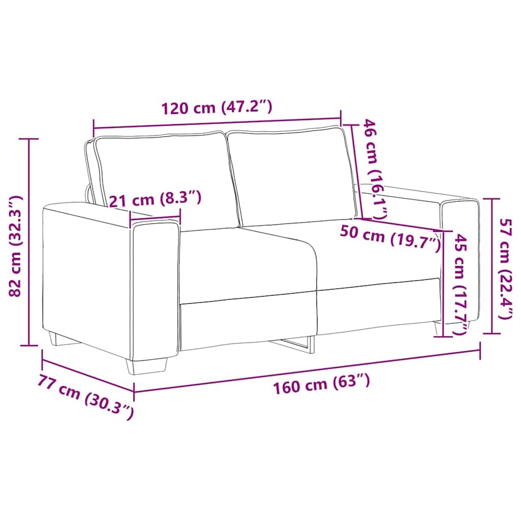 vidaXL 3-delige Loungeset kussens wolk - foto 12