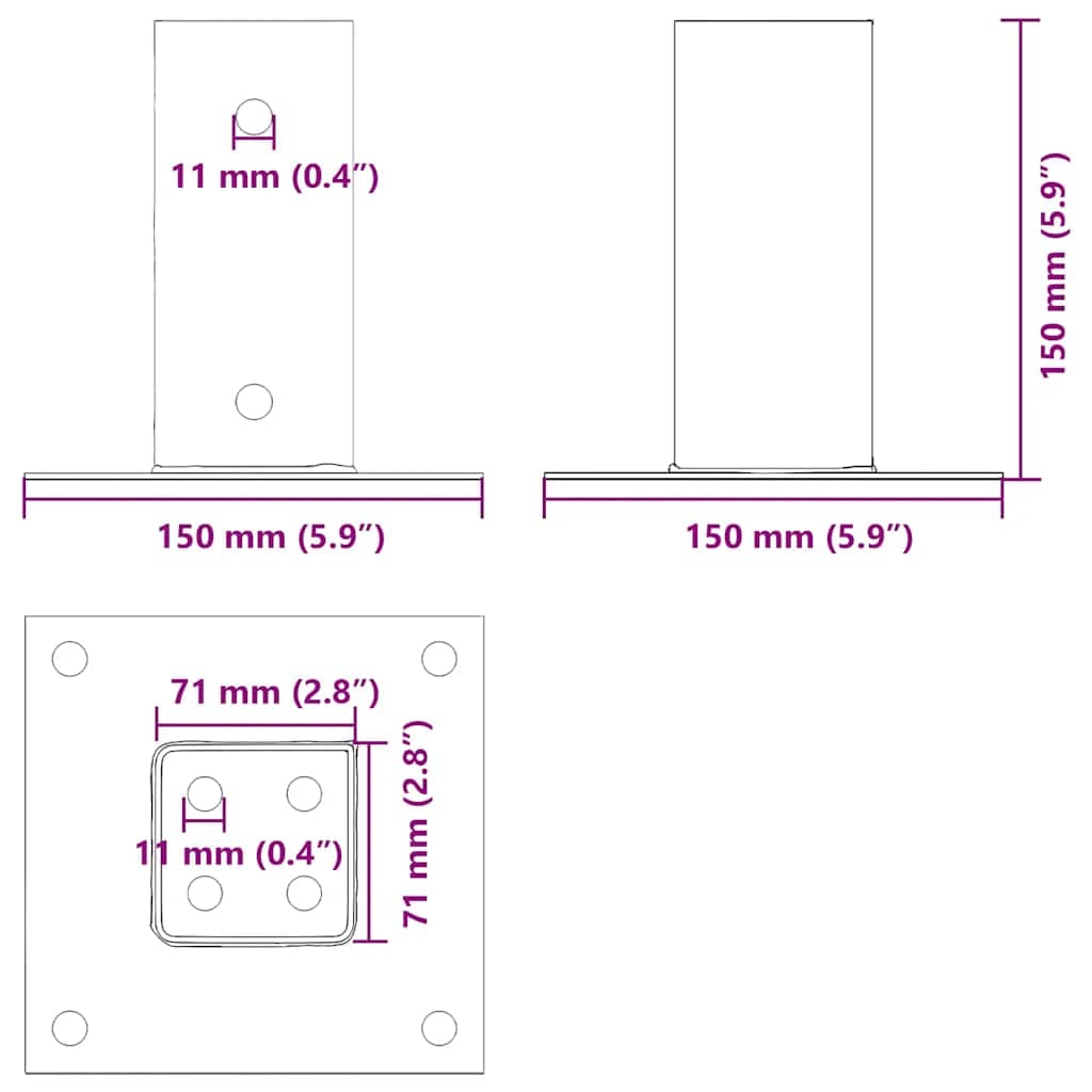 vidaXL Spokkels vierkant - foto 10