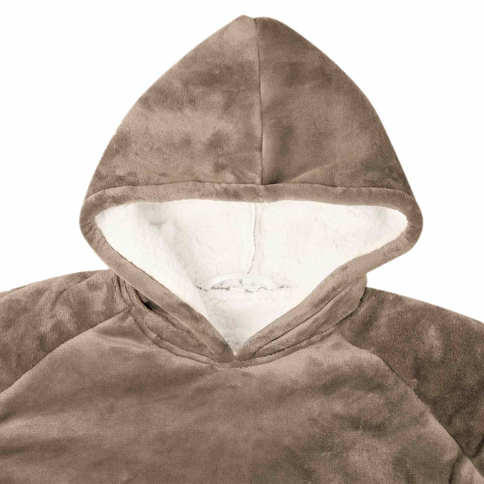 vidaXL Deken hoodie Kameel Fleece Flanel - foto 5