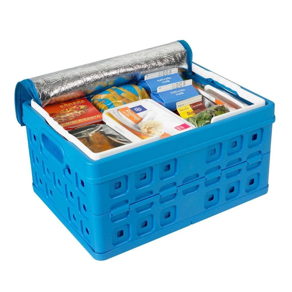 Sunware Square Vouwkrat + Koeltas 32L 49x36x24.5 cm Blauw - foto 2