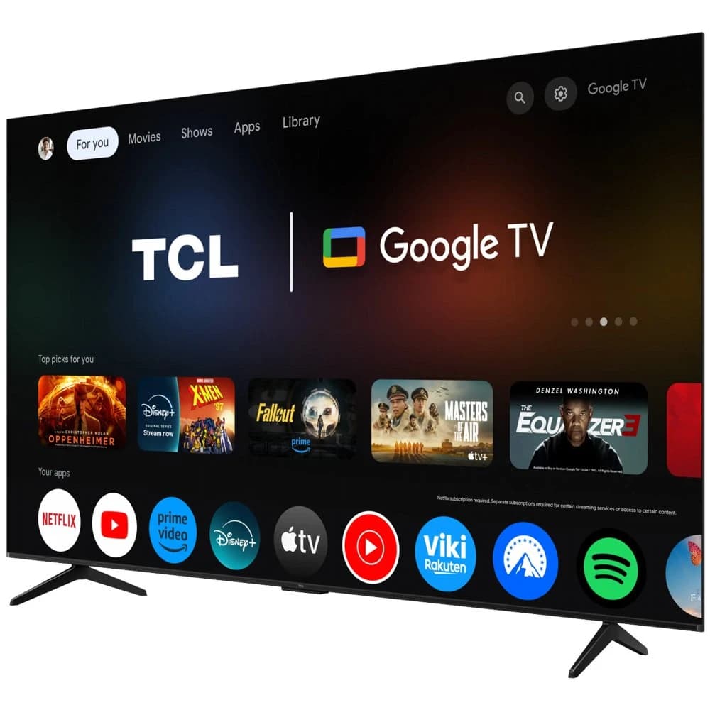 TCL 85T69C 85" | 4K QLED Smart TV | Google TV | Dolby Vision | Zwart - foto 2