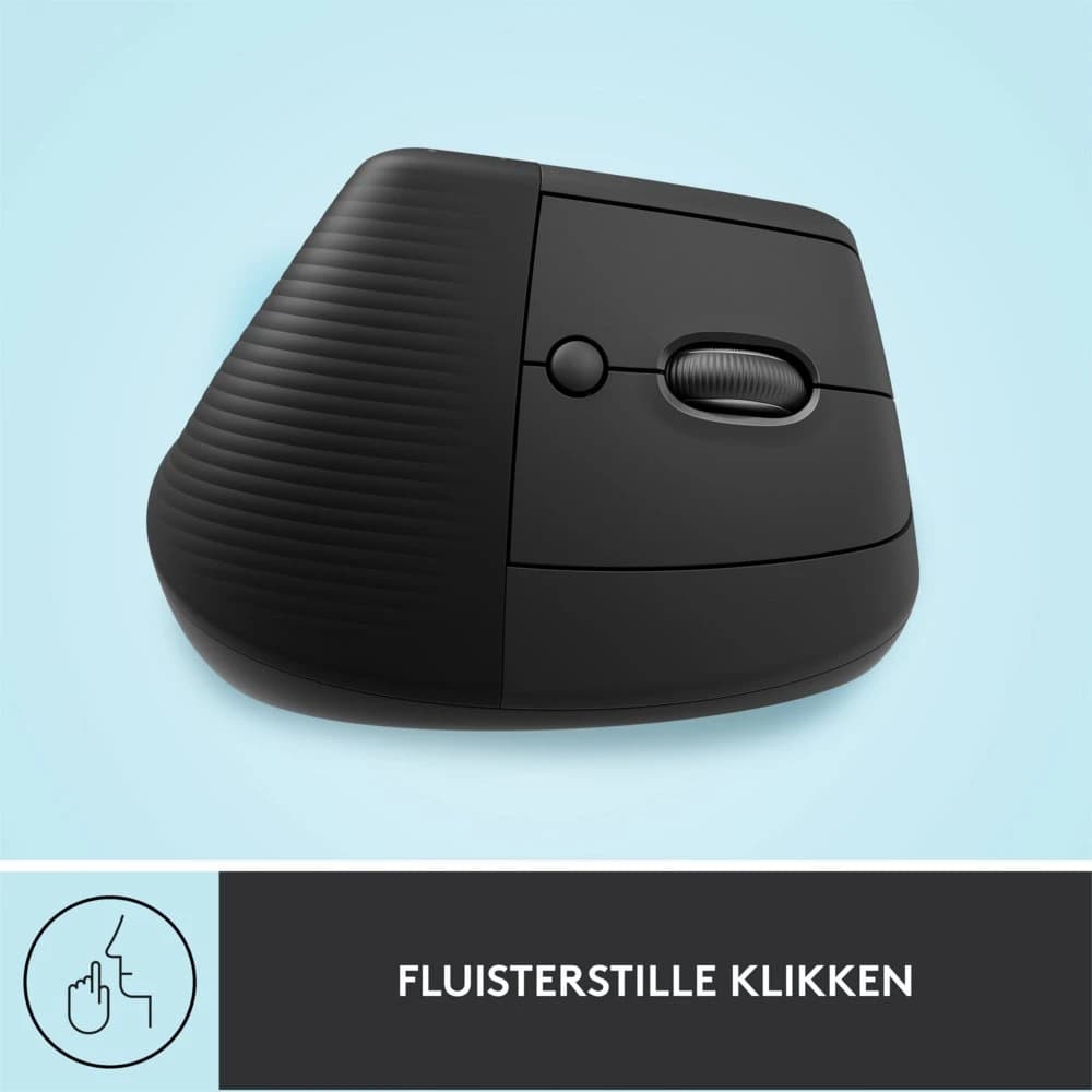 Ergonomische draadloze muis Logitech Lift, rechtshandig, grafiet - foto 8