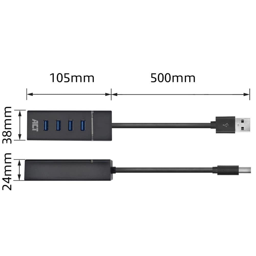 AC6300 hub met vaste USB-kabel