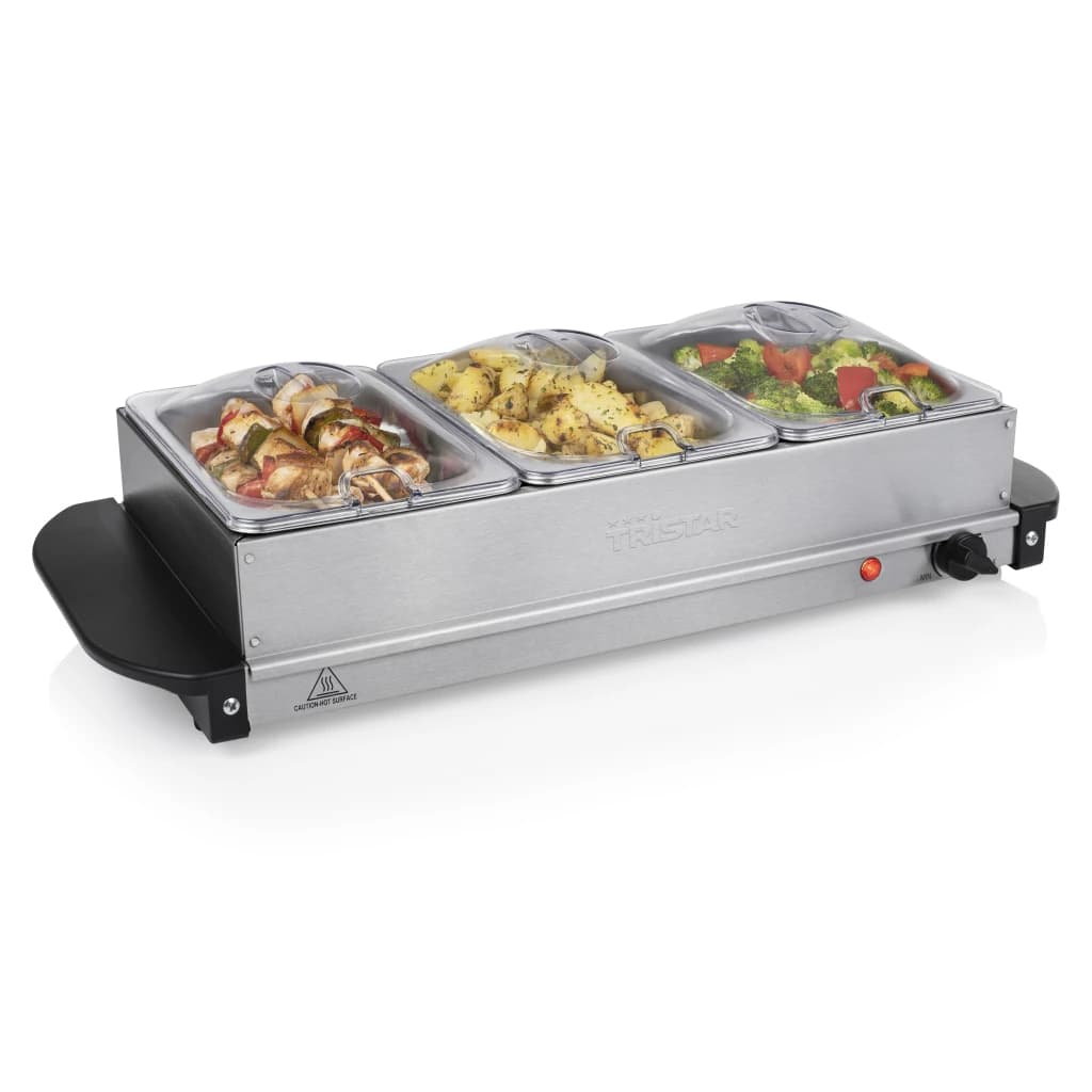 Tristar BP-6283 Multifunctionele Buffet Serveerder Zwart/RVS - foto 3