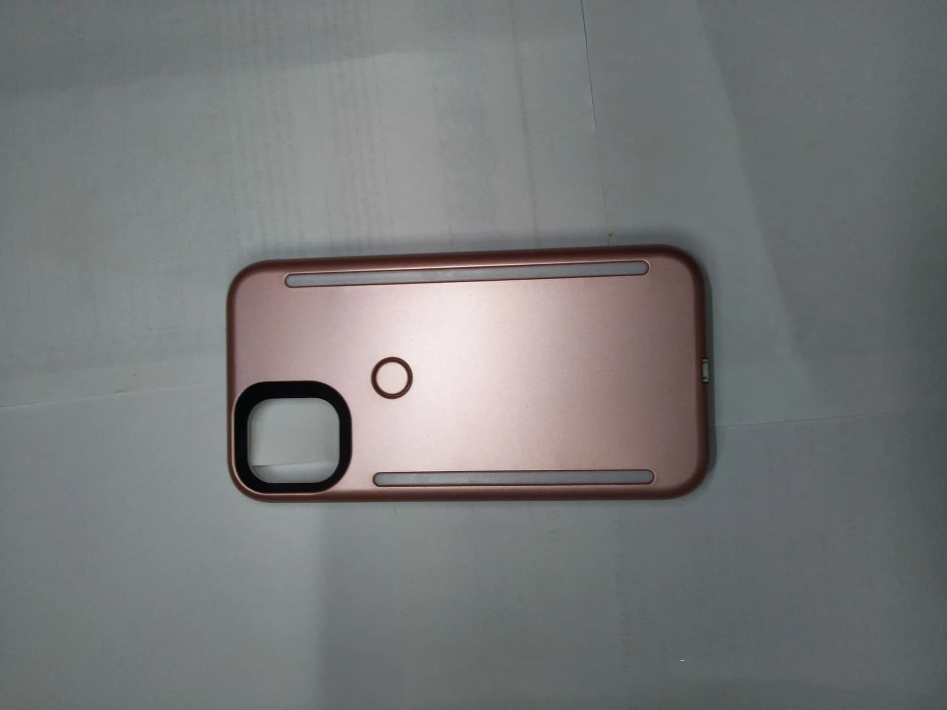 Telefoonhoesje met ringlicht voor iPhone 11 in zwart