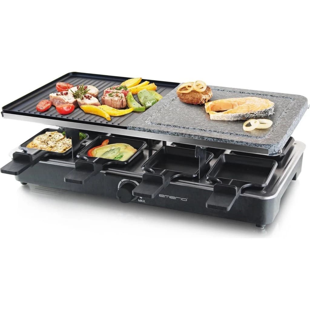 Emerio RG-110035 Raclette + 8 Pannetjes Zwart - foto 2