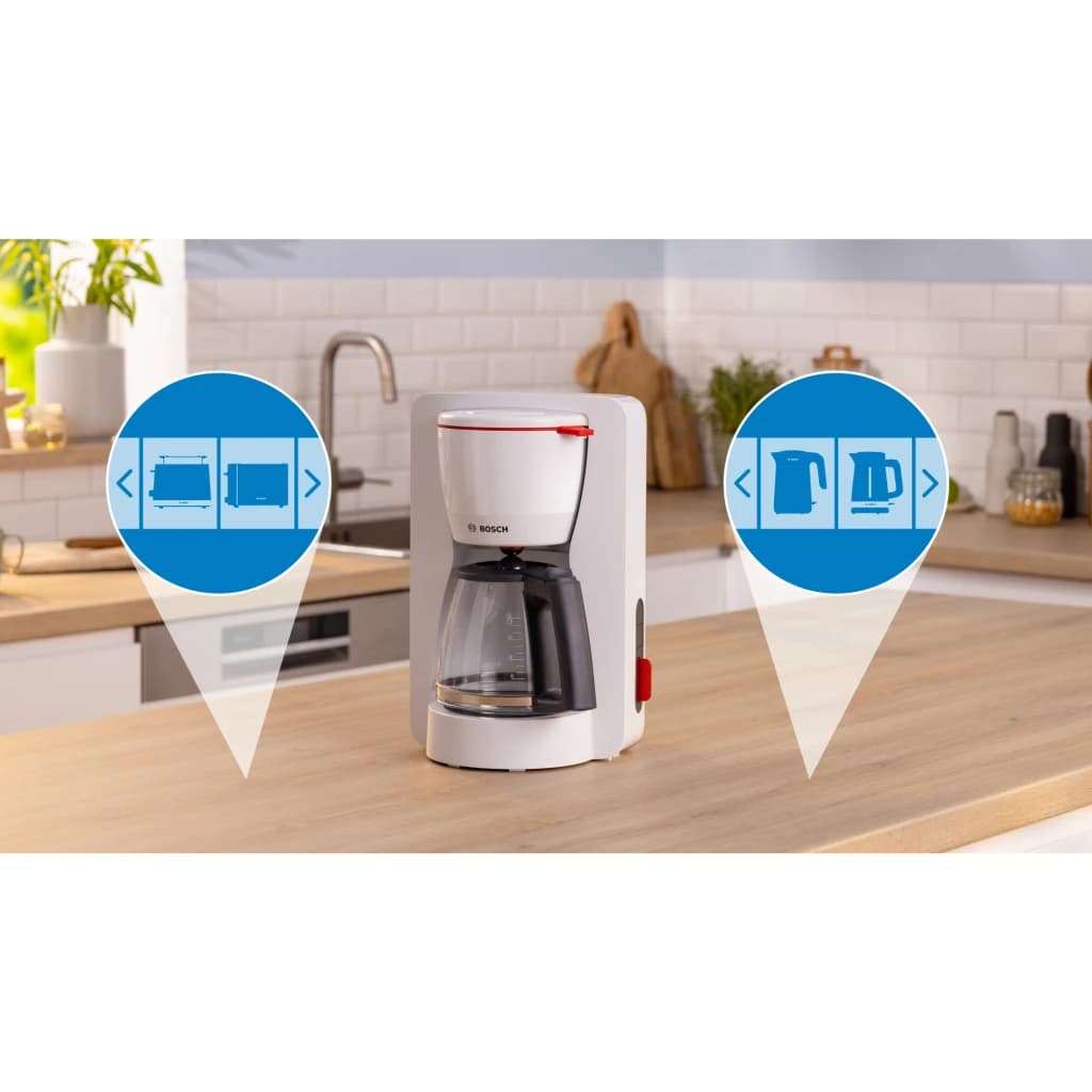 Bosch TKA3M131 MyMoment Koffiemachine Wit/Rood - foto 6