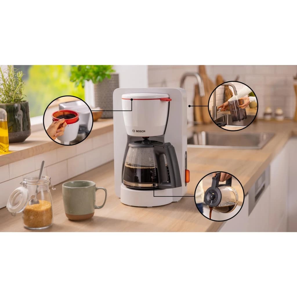 Bosch TKA3M131 MyMoment Koffiemachine Wit/Rood - foto 7
