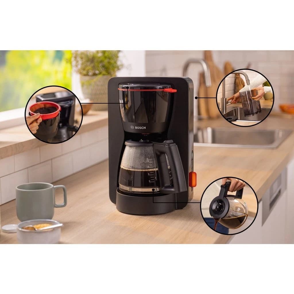 Bosch TKA3M133 MyMoment Koffiemachine Zwart/Rood - foto 3