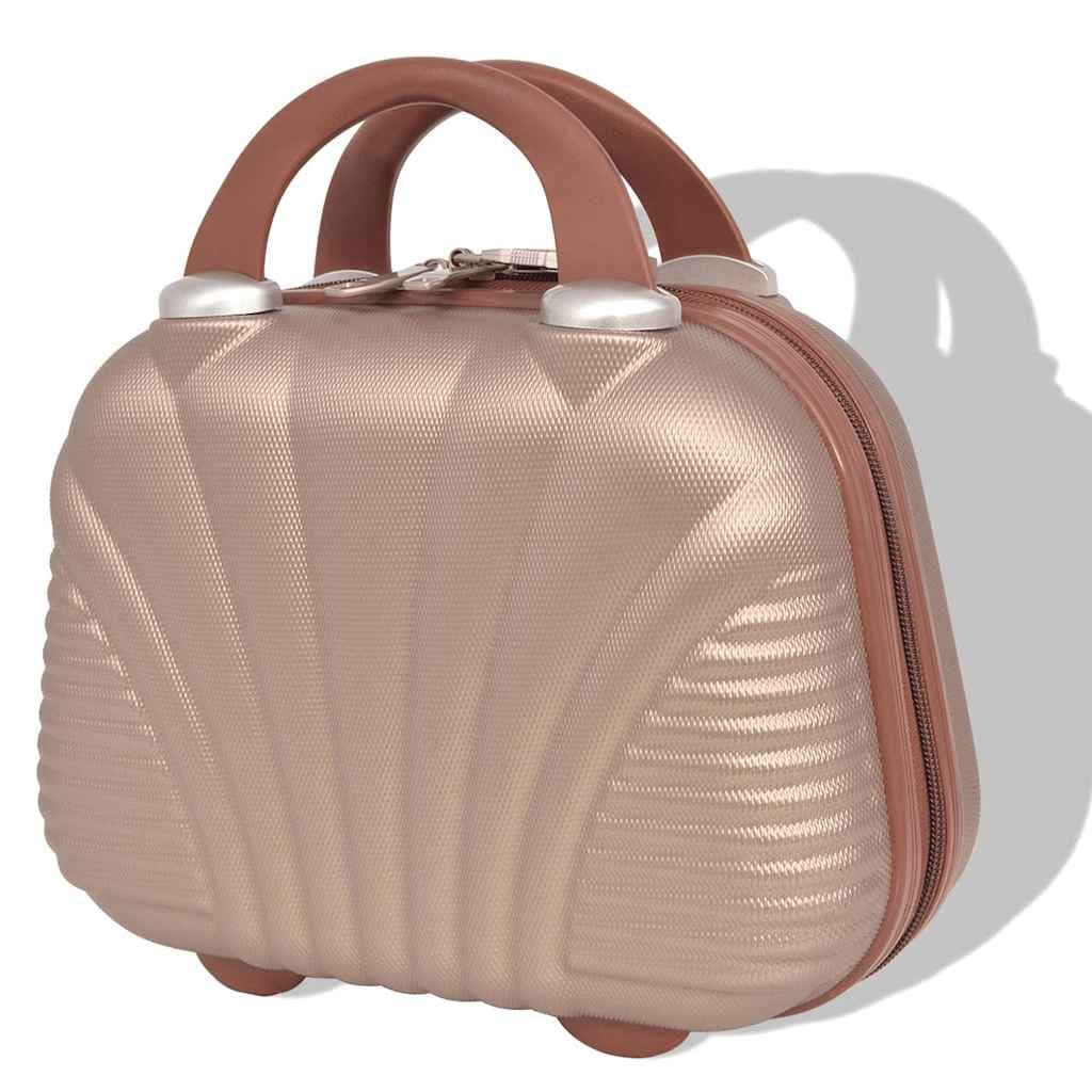 vidaXL Harde rolkoffer set champagnekleurig 4-dlg - foto 6