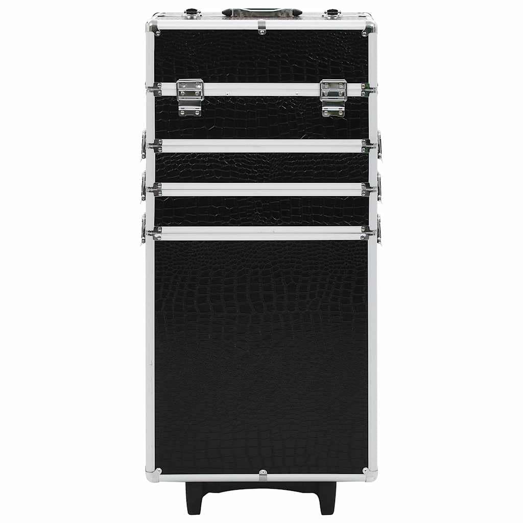 vidaXL Make-up trolley aluminium met krokodillenpatroon - foto 2
